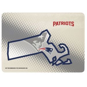 New England Patriots 12" x 8" Glass Cutting Board